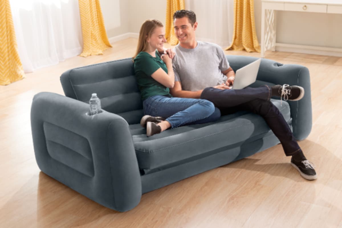  Air Sofa in Kuwait; Suede PVC Material Durable Resistance Easy Moving 