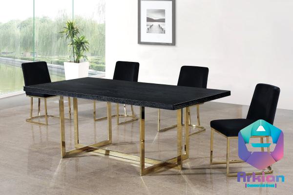 Buy the latest types of dining table gold