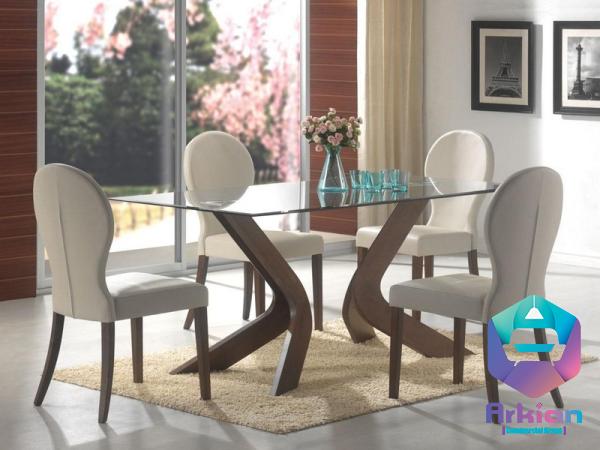 Buy and price of glass top dining table