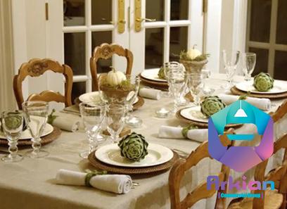 Price and purchase dining table decor types with complete specifications