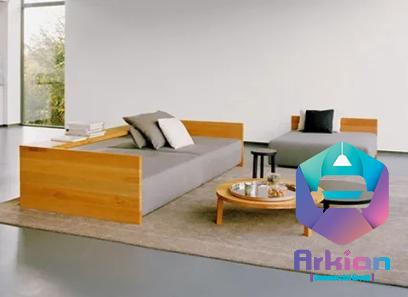 modern wooden sofa with complete explanations and familiarization